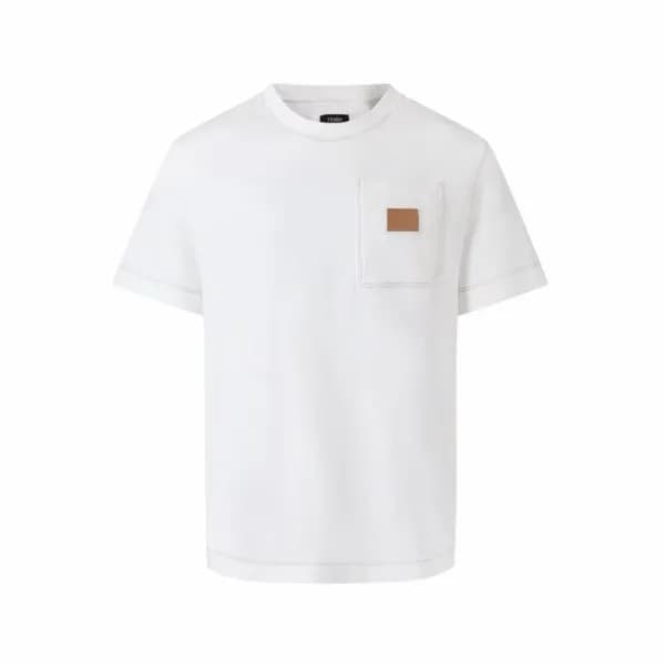 펜디 남성 라운드 반팔 티셔츠 - Fendi Mens Round Tshirt - fec15… - 1
