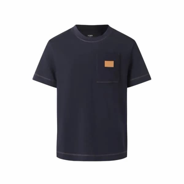 펜디 남성 라운드 반팔 티셔츠 - Fendi Mens Round Tshirt - fec15… - 1