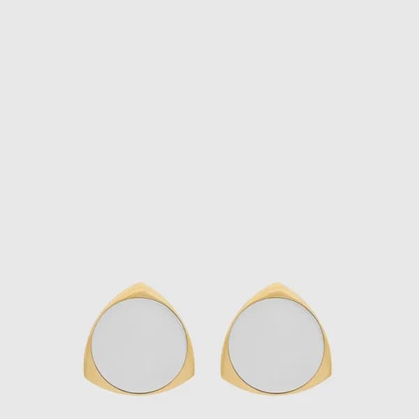 입생로랑 여성 쉴드 이어링 - Saint Laurent Womens Shield Earri… - 1