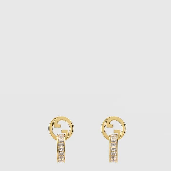 구찌 여성 블론디 크리스탈 이어링 - Gucci Womens Blondie Crystal Earring - acc10676x - 1