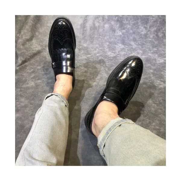 PRADA 2018 MENS STRAP LEATHER LOAFER - 프라다 남성 레더 … - 1