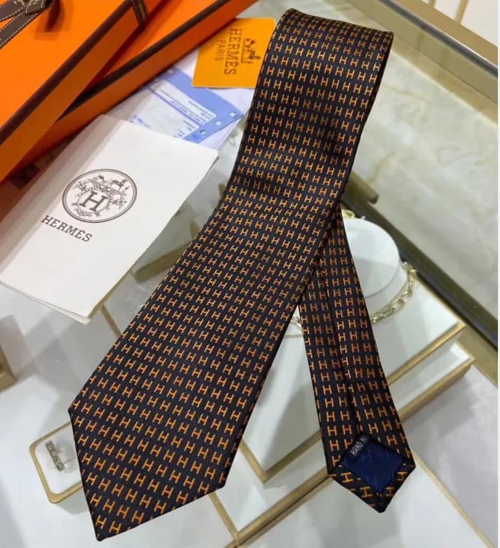 HERMES MENS NECKTIE BLUE - 에르메스 남성용 넥타이 HM000…