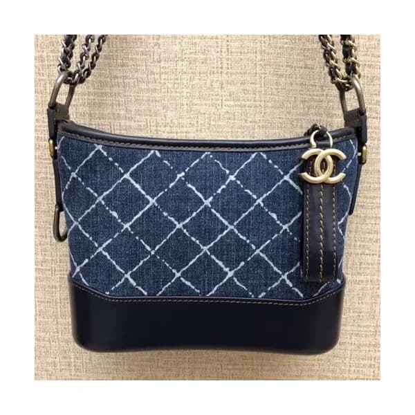 Chanel 2018 Gabrielle Hobo Denim Shoulder Bag ,20C… - 1