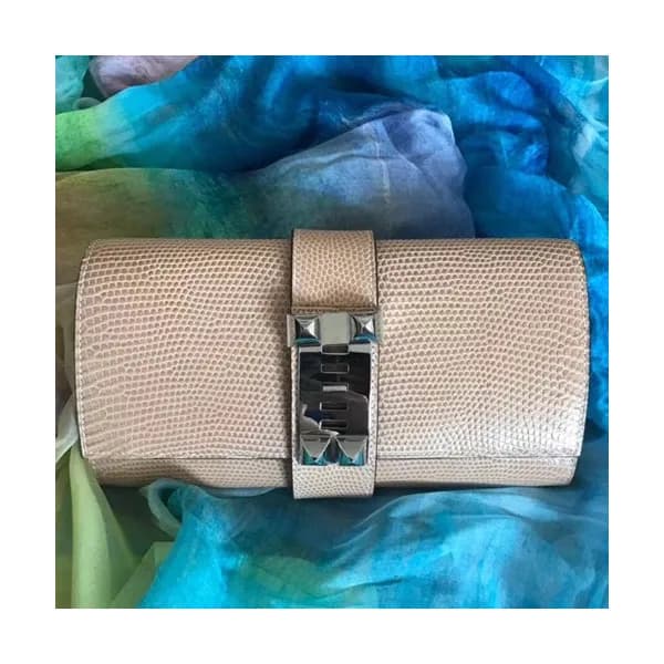Hermes Medor Lizard Leather Clutch Bag ,23cm - 에르메… - 1