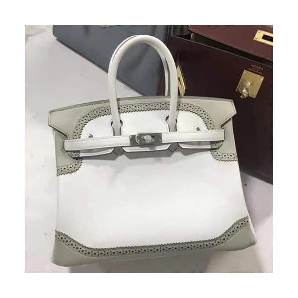 Hermes Birkin Swift Leather Tote Shoulder Bag ,25c… - 1