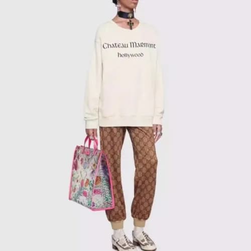 Gucci 2019 Ladies Holly Wood Man-to-man T-shirt - … - 1