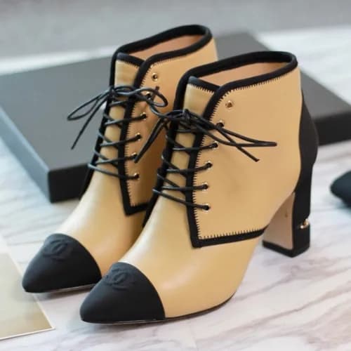 Chanel 2018 Ladies Leather Bootie - 샤넬 여성 신상 레더 부티… - 1