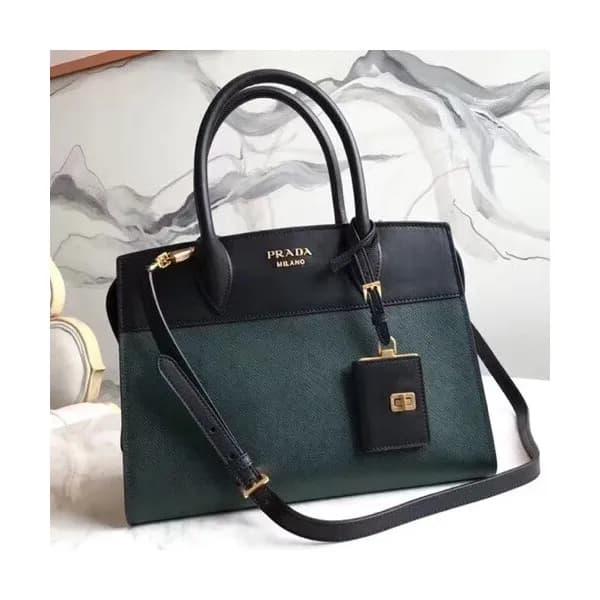 Prada Saffiano Tote Shoulder Bag,30cm - 프라다 사피아노 여… - 1