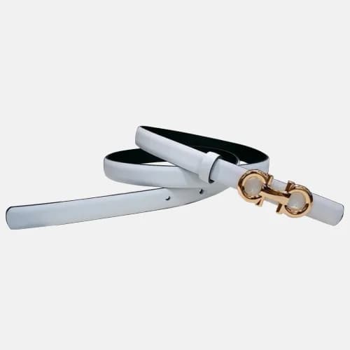 Salvatore Ferragamo 2019 Ladies Gancini Buckle Lea… - 1