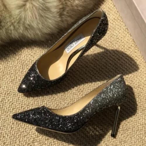 Jimmy-Choo 2018 Ladies Juwer Glitter Leather High … - 1