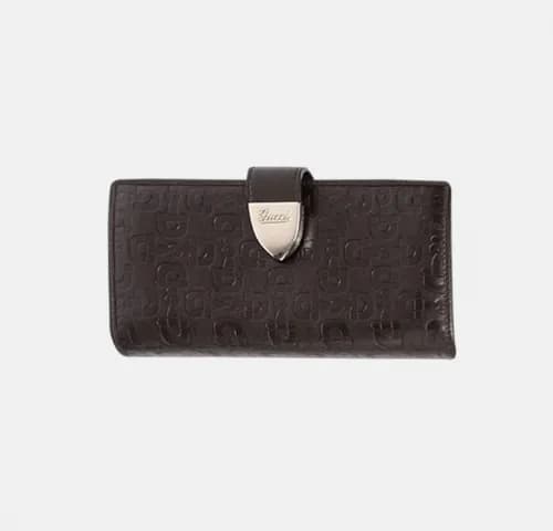 Gucci 2019 Womens Signoria Buckle Metallic Leather… - 1