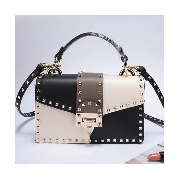 Valentino 2019 Leather Tote Shoudler Bag,21/25CM -… - 1