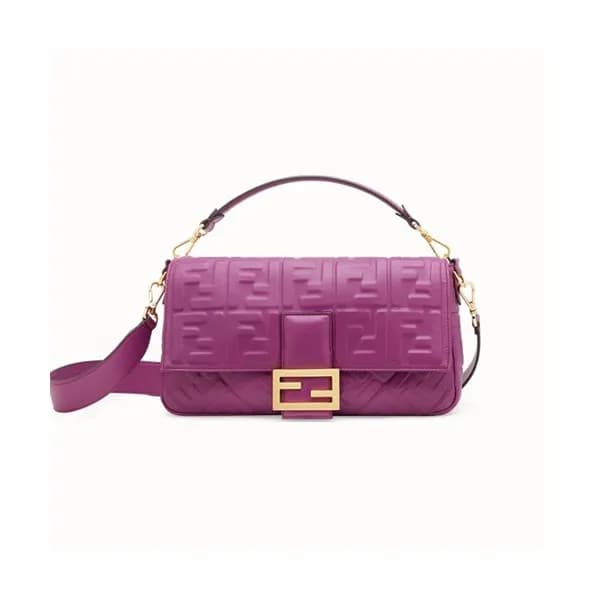 Fendi 2019 Baguette Leather Tote Shoulder Bag, 18.… - 1
