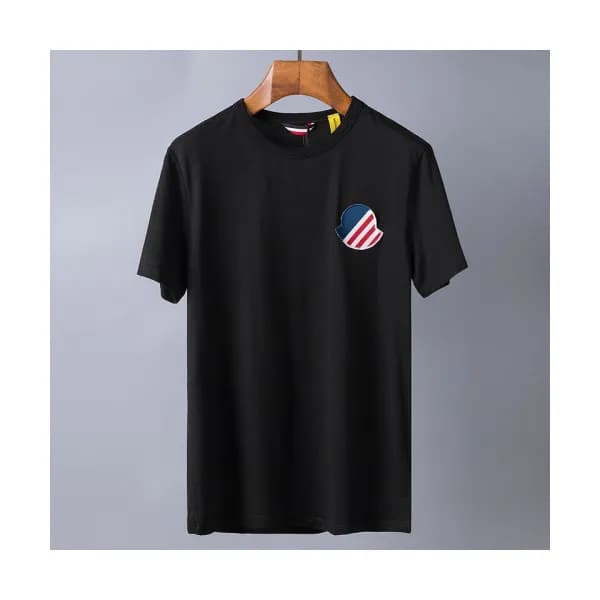 Mocler 2019 Mens Polo Patch Logo Cotton Short Slee… - 1