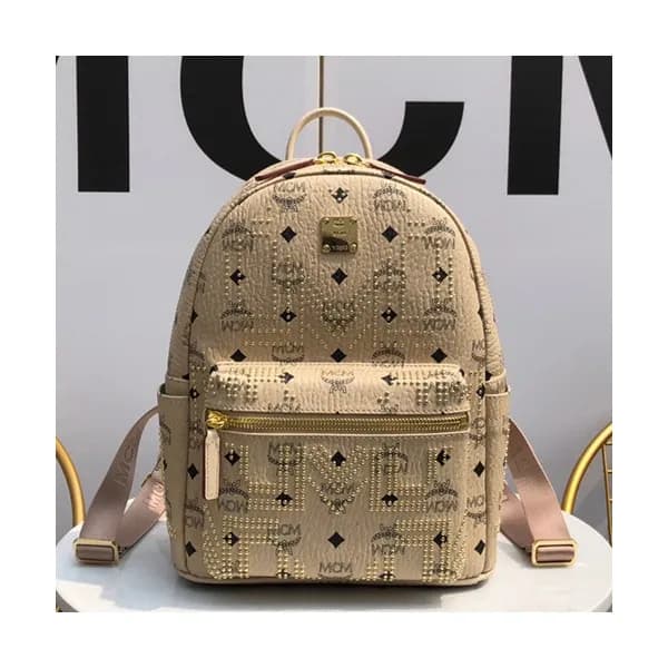 MCM 2019 Leather Back Pack,26cm - 엠씨엠 2019 레더 남여공용… - 1