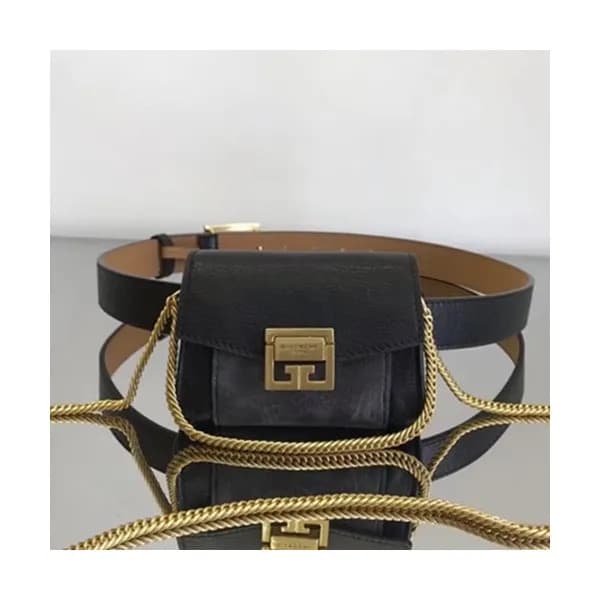 Givenchy 2019 Leather Chain Shoulder Bag / Belt Ba… - 1