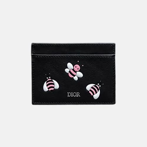 Dior x Kaws 2019 Ladies Leather Card Purse,10.5cm … - 1