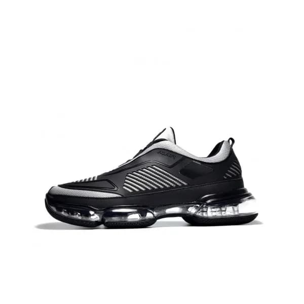 Prada 2019 Mens Casual Logo Leather Two-tone Runn… - 1