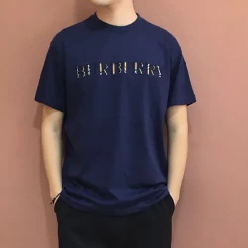 Burberry 2019 Mens Logo Cotton Short Sleeved Tshir… - 1
