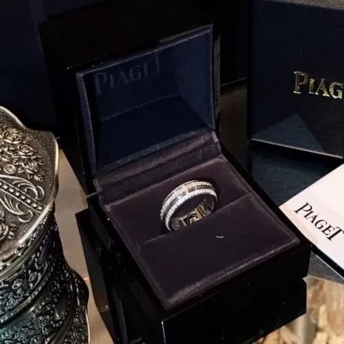 Piaget Ring -피아제 여성용 18K 도금 골드 반지 pia0001.컬러(화이트 … - 1