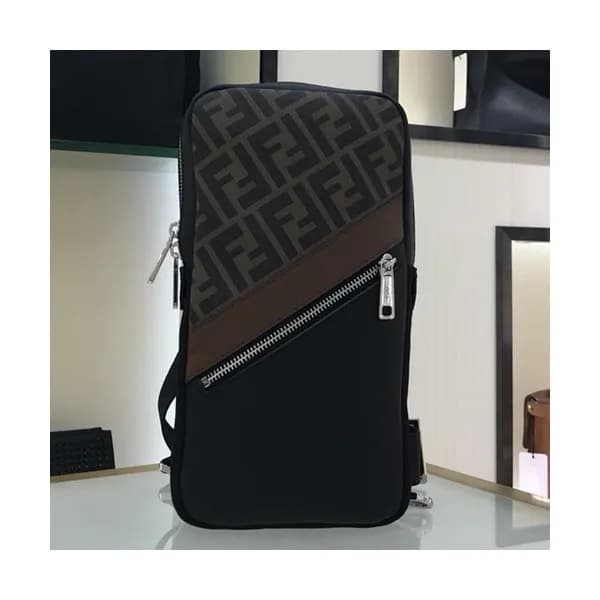 Fendi 2019 PVC&Leather Hip Sack ,30CM - 펜디 2019 PV… - 1