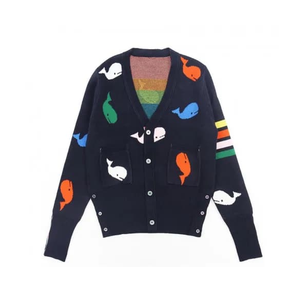 Thom Browne 2019 Mm/Wm Strap V-neck Cardigan - 톰브라…