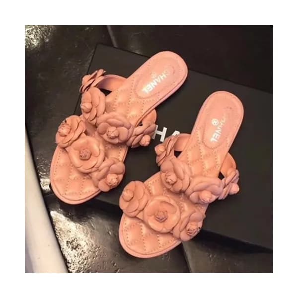 Chanel 2019 Ladies Leather Slipper - 샤넬 2019 여성용 레… - 1