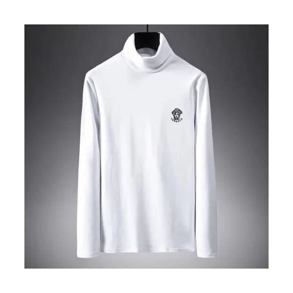 Versace 2019 Mens Cotton Turtle-neck Tshirt - 베르사체… - 1