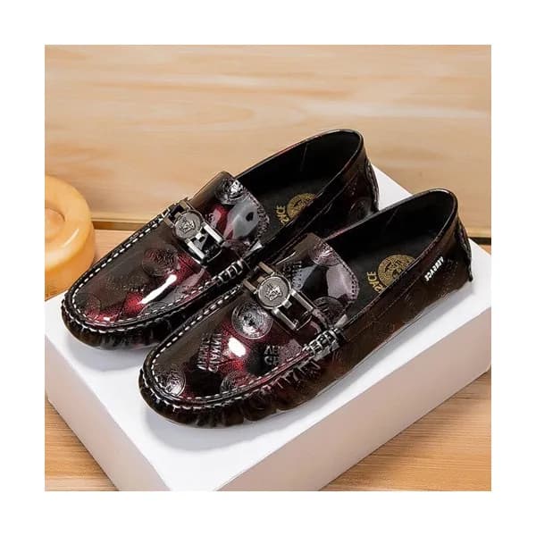 Versace 2019 Mens Leather Loafer - 베르사체 2019 남성용 … - 1