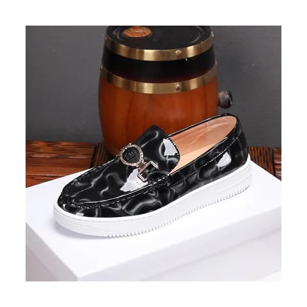 Versace 2019 Mens Leather Slip On - 베르사체 2019 남성용… - 1