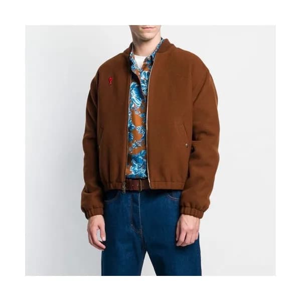 Ami 2019 Mens Logo Casual Wool Jacket - 아미 2019 남성… - 1