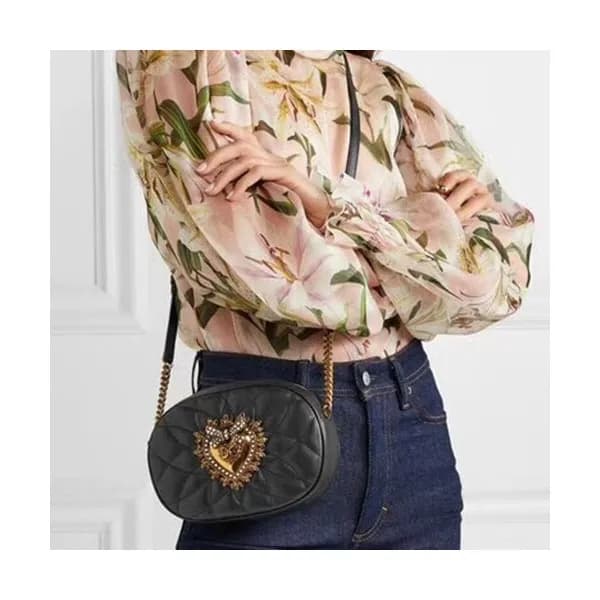 Dolce&Gabbana 2019 Leather Camera Chain Shoulder B… - 1