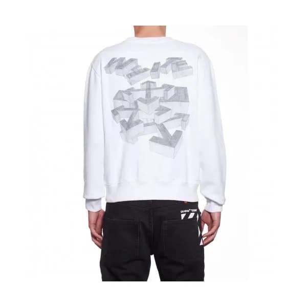 Off-white 2019 Mens Logo Cotton Man-to-man - 오프화이트… - 1
