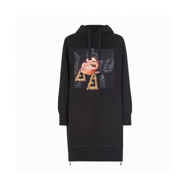 Fendi Womens Logo Cotton HoodT - 펜디 2019 여성 로고 코튼 … - 1