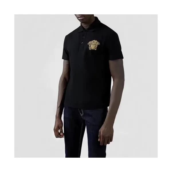 [베르사체]Versace 2020 Mens Logo Cotton Short Sleeved … - 1
