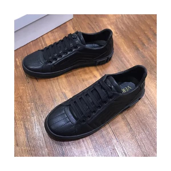 Versace 2020 Mens Leather Sneakers - 베르사체 2020 남성용… - 1
