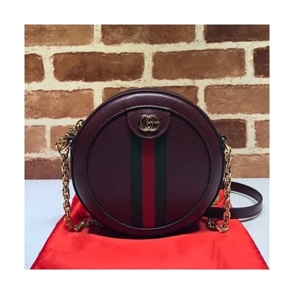Gucci 2020 GG Ophidia Mini Leather Round Women Sho… - 1