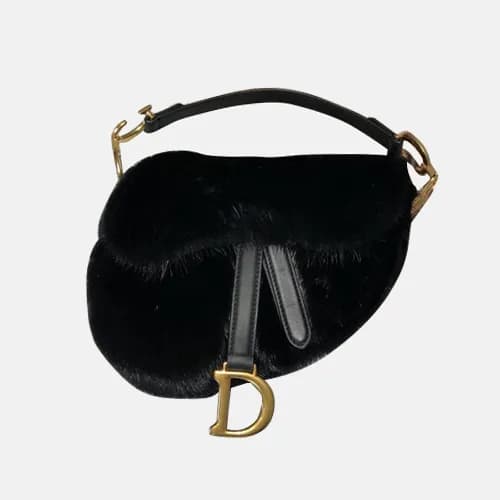 Dior 2020 Mink Fur Saddle Shoulder Bag ,21CM - 디올 … - 1