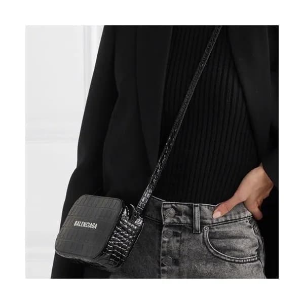 Balenciaga 2020 Leather Ville Camera Shoulder Bag,… - 1