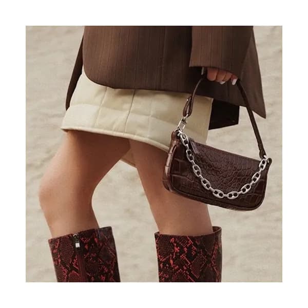 By Far 2020 Leather Tote Shoulder Bag,18cm - 바이 파 … - 1