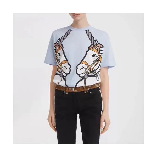 [버버리]Burberry 2020 Mm/Wm Logo Crew-neck Silket Sho… - 1