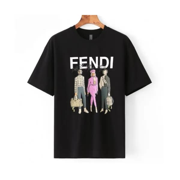 [펜디]Fendi 2020 Mm/Wm Logo Casual Cotton Short Slee… - 1