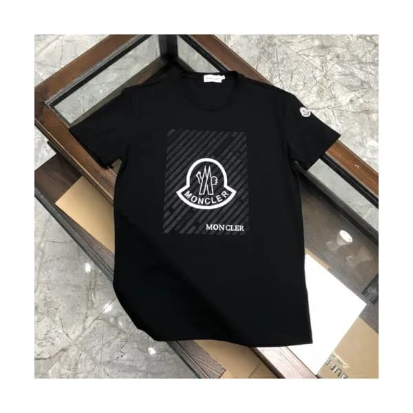 [매장판]Moncler 2020 Mens Logo Silket Crew-neck Short… - 1