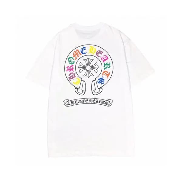 [크롬하츠]Chrome hearts 2020 Mens Logo Casual Short Sl… - 1