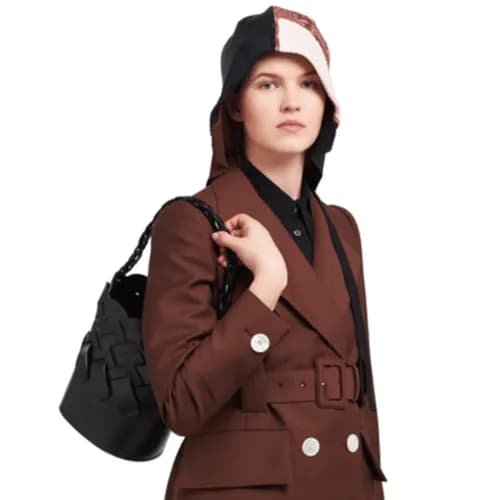Prada 2020 Women Leather Bucket Tote Shoulder Bag … - 1