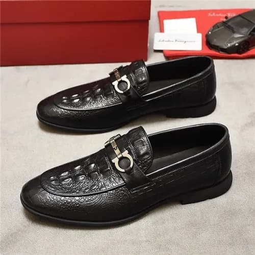 Salvatore Ferragamo 2020 Men's Leather Oxford … - 1