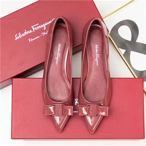 Salvatore Ferragamo 2021 Women's Leather Flat … - 1