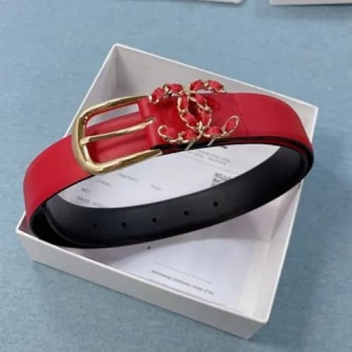 Chanel 2021 Women's Leather Belt,3.0cm - 샤넬 20… - 1