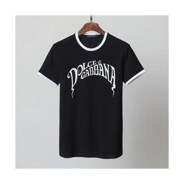Dolce&Gabbana Mens Logo Silket Short Sleeved Tshi… - 1