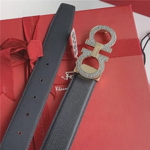 Salvatore Ferragamo 2021 Men's Leather Belt,3.… - 1